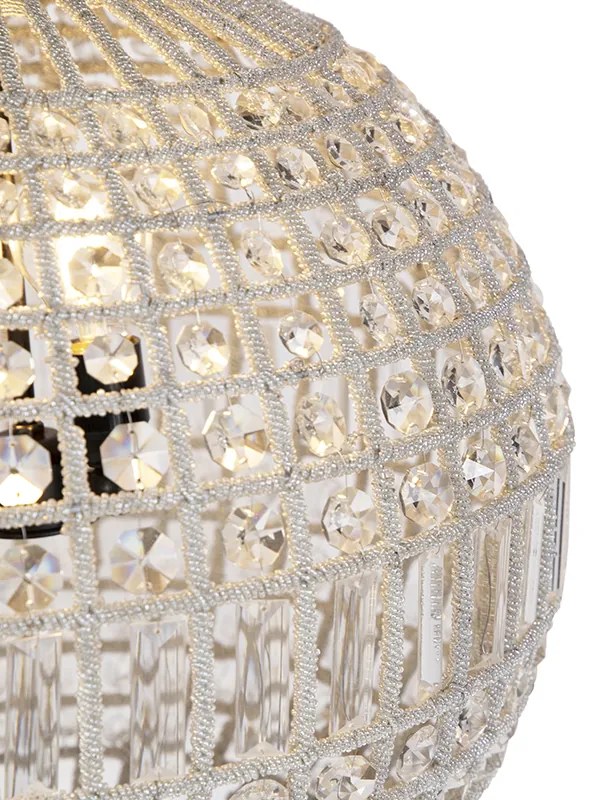 Candeeiro de suspensão Art Déco cristal 50cm dourado - Kasbah Art Deco,Clássico / Antigo