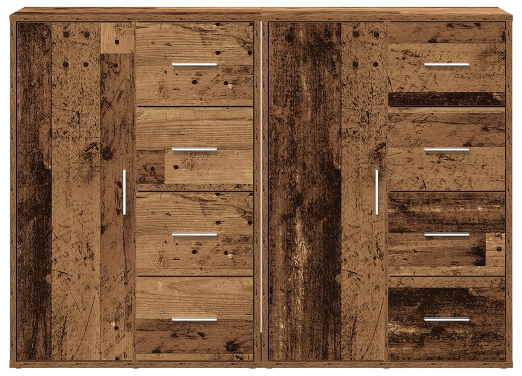 Buffets 2 pcs Madeira Velha 60x31x84 cm Madeira Engenharia