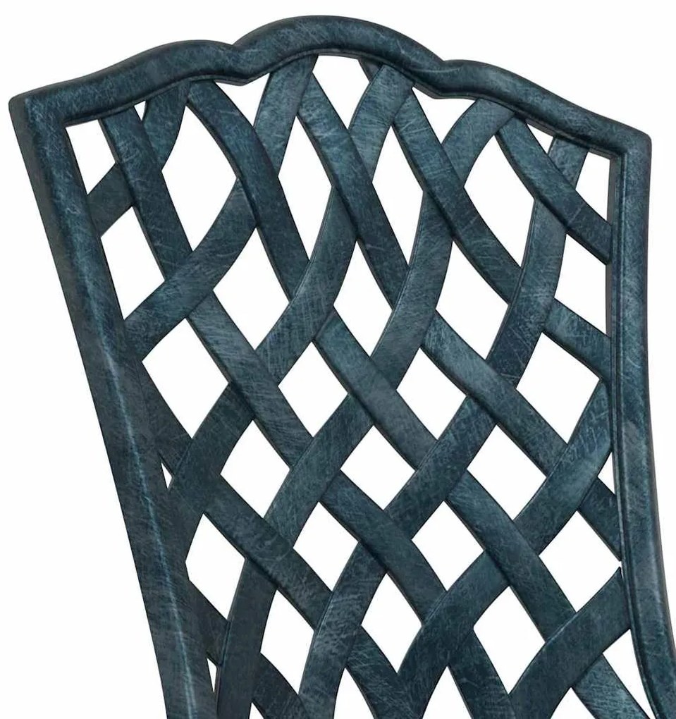 Conjunto de Bistro de Jardim 3 Peças vidaXL Verde em Alumínio Fundido
