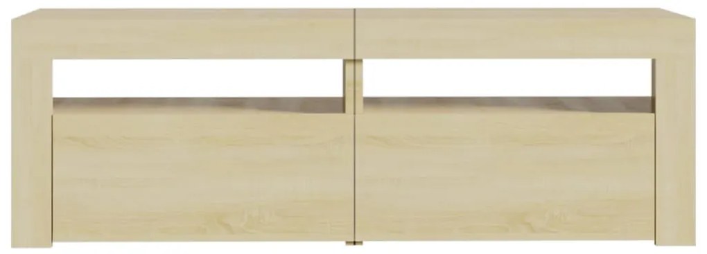 Móvel de TV com luzes LED 120x35x40 cm carvalho sonoma