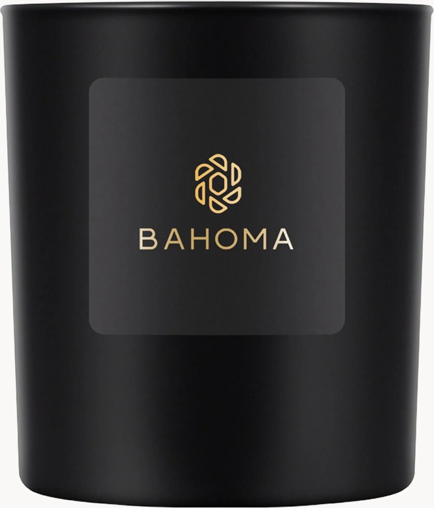 Vela grande artesanal Obsidian (sândalo preto)