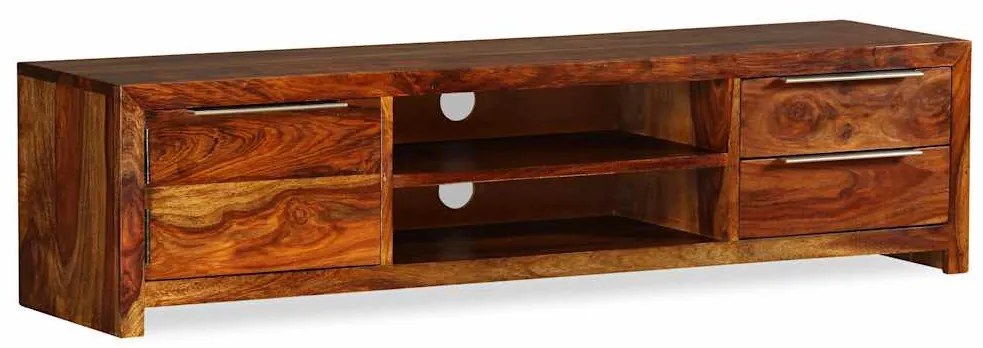 Móvel de TV madeira acácia sólida 120x30x30 cm