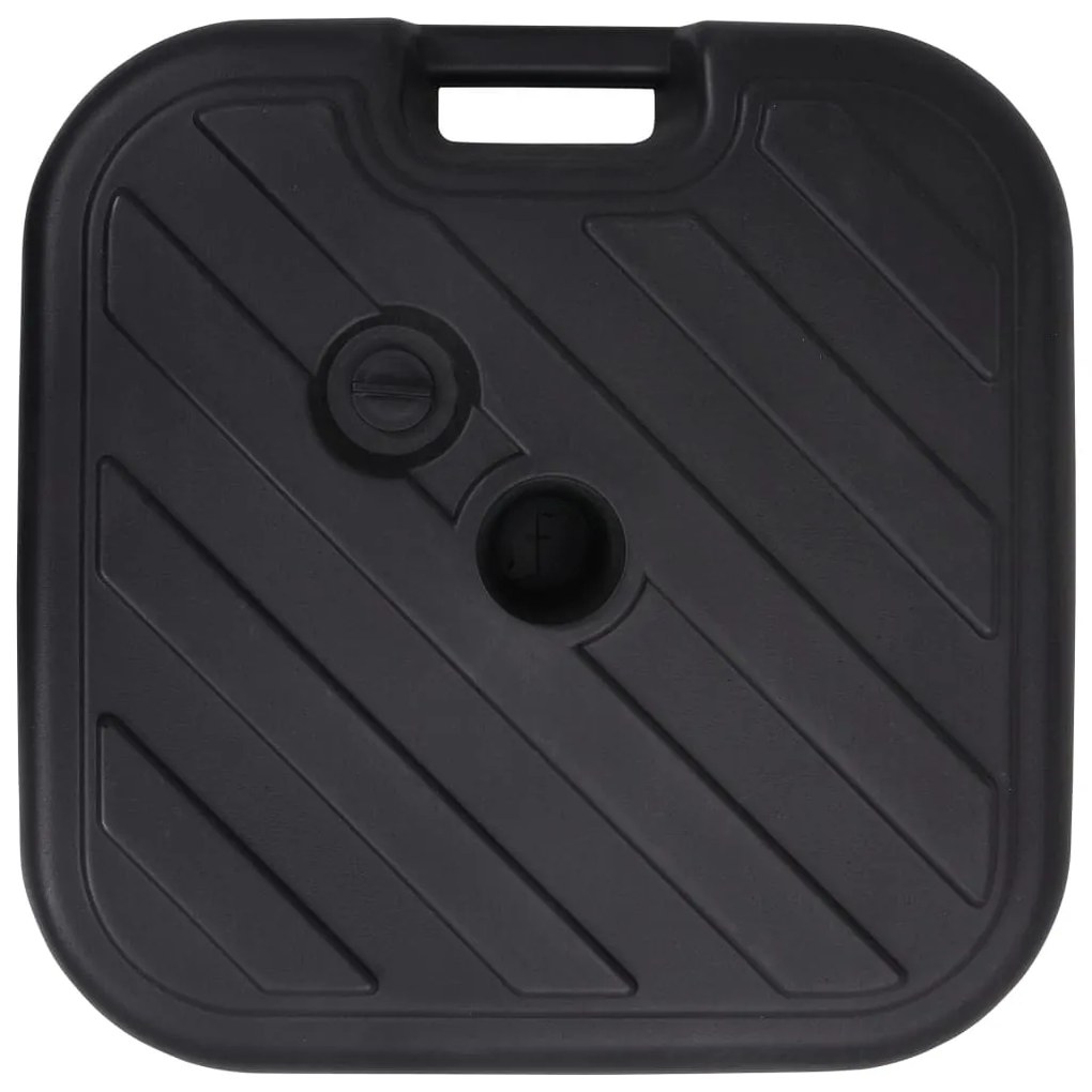 Base para guarda-sol com areia/água 24 L preto