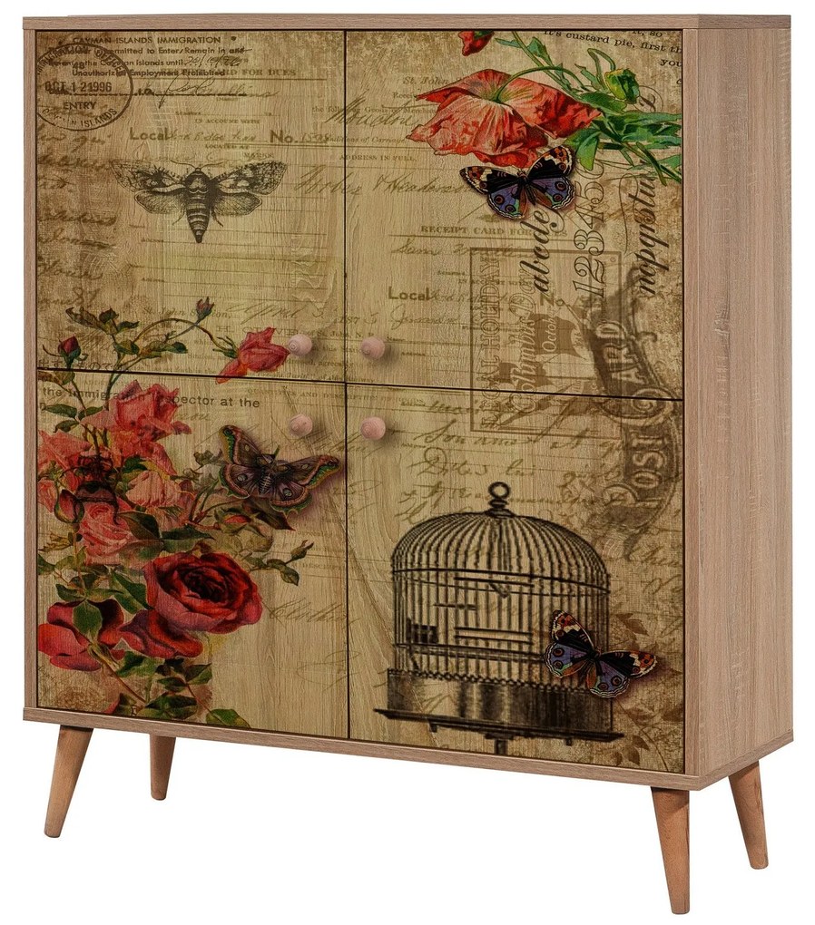 Armário Multiusos Multilux – Carvalho Sonoma – 95x111x36 cm