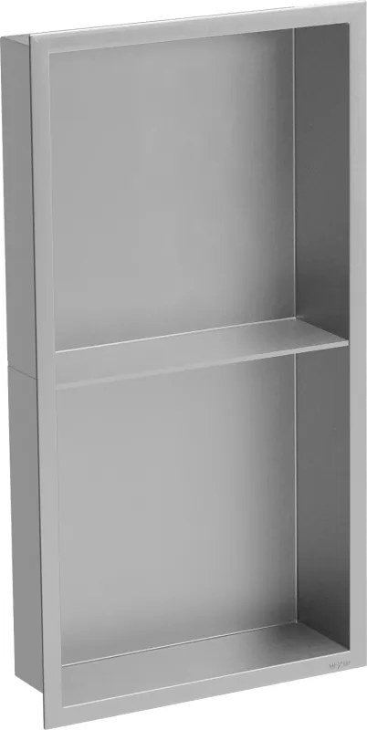 Mexen X-Wall-R prateleira embutida com flange e prateleira 60 x 30 cm, inox - 1910603010S