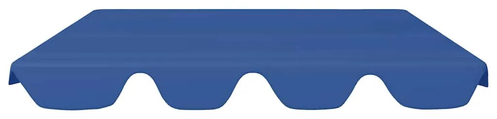 Toldo suplente p/ baloiço de jardim 150/130x105/70 cm azul