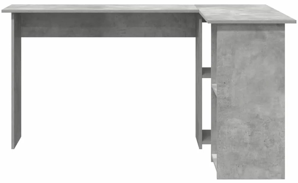 Secretário de Computador Cinza-Concreto Cinza concreto