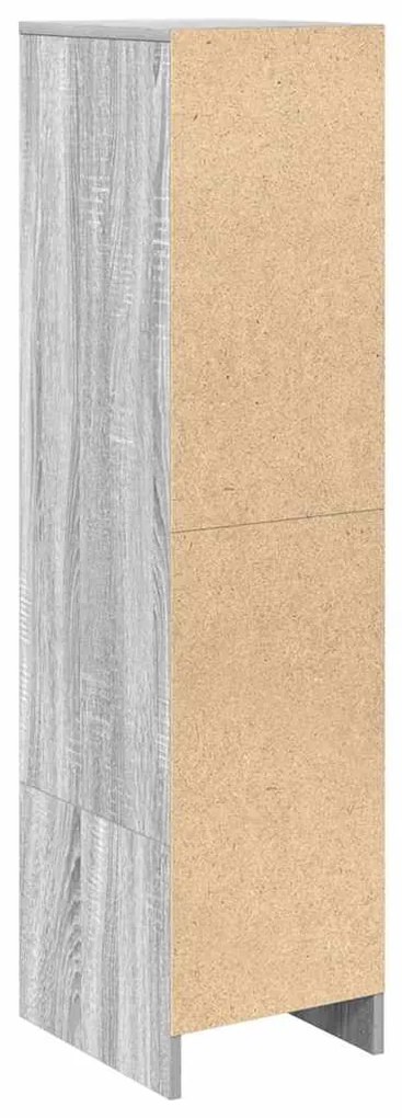 Aparador alto 29,5x34x119,5cm derivados de madeira sonoma cinza