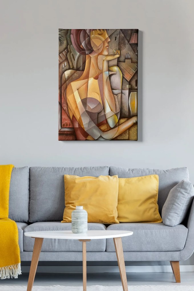 Pintura Decorativa em Tela 314553080 – Multicolor – 50 x 70 cm