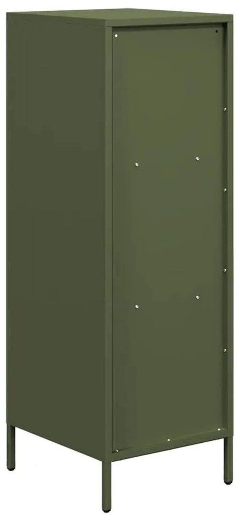Móvel alto 35x39x103,5 cm aço verde azeitona