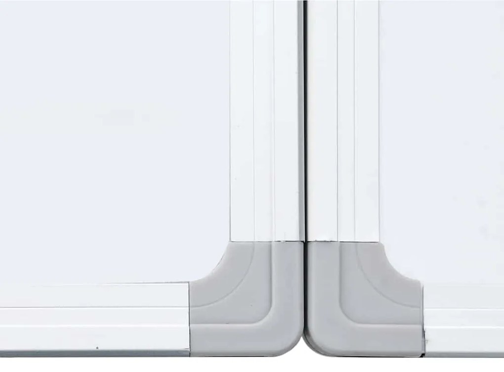 Quadro branco magnético dobrável 120x80x1,7 cm alumínio