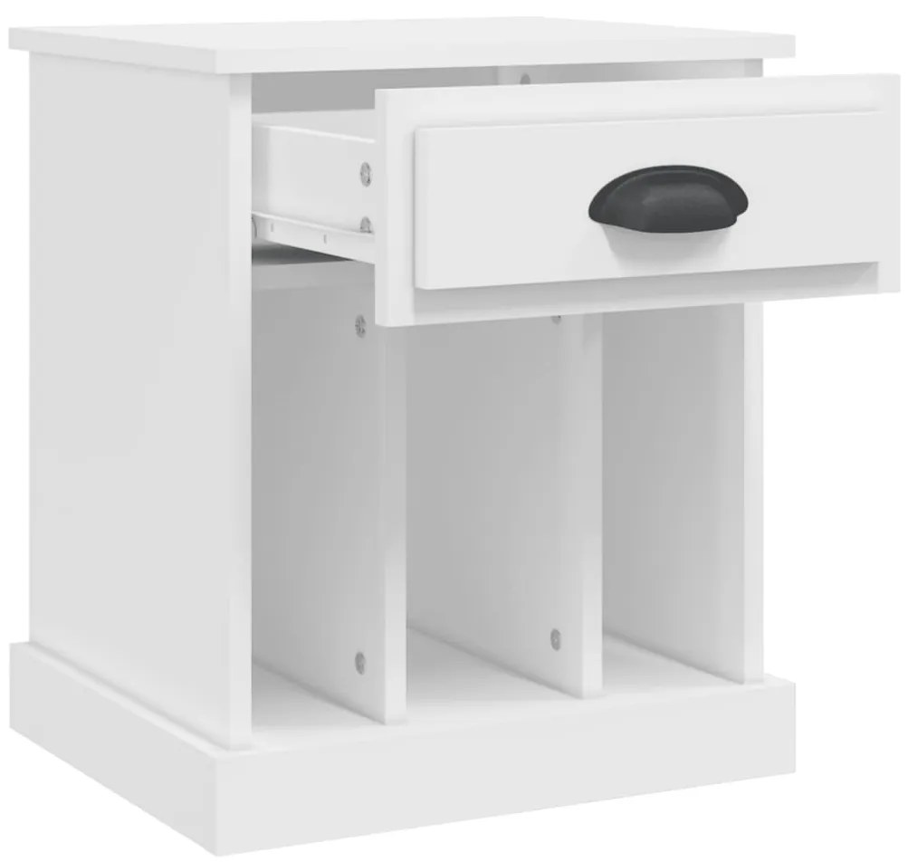 Mesa de cabeceira 43x36x50 cm branco