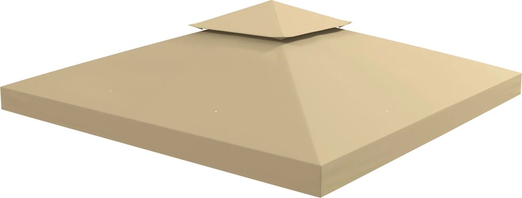 Cobertura/Lona de substituição para tenda de jardim (NÃO INCLUÍDA) 3 x 3 m, bege