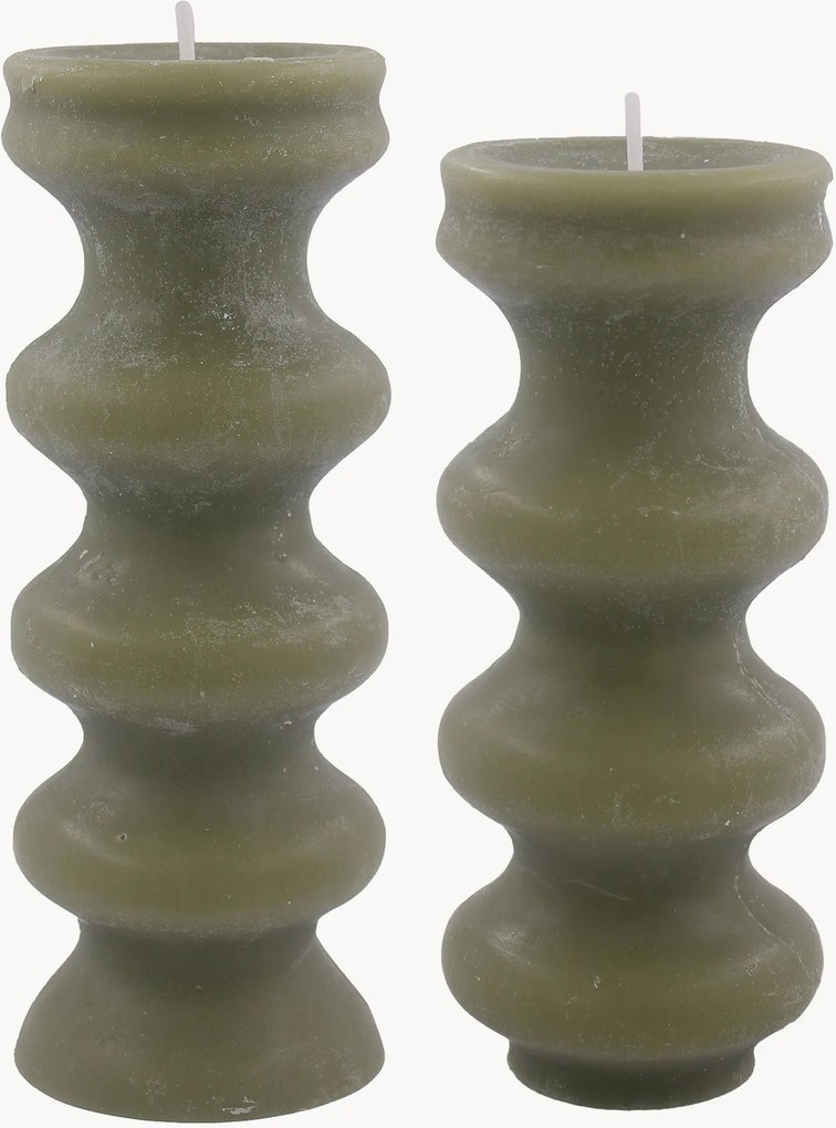 Velas artesanais Mura, conjunto de 2