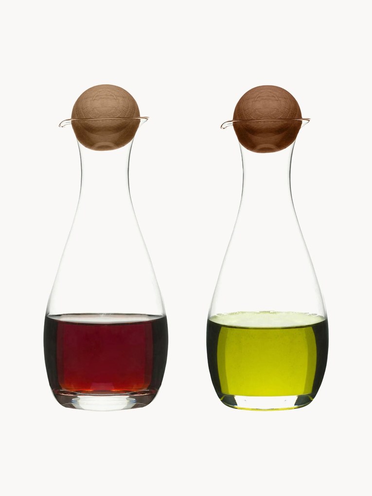 Dispensadores de vinagre e azeite artesanais Eden, conjunto de 2