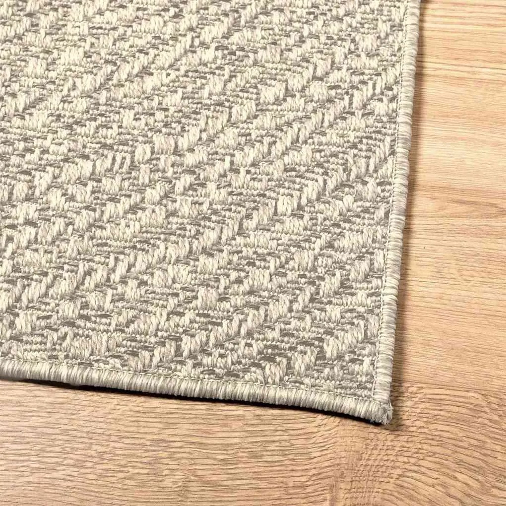 Tapete ZIZUR creme 80x200cm aspeto de juta interior e exterior