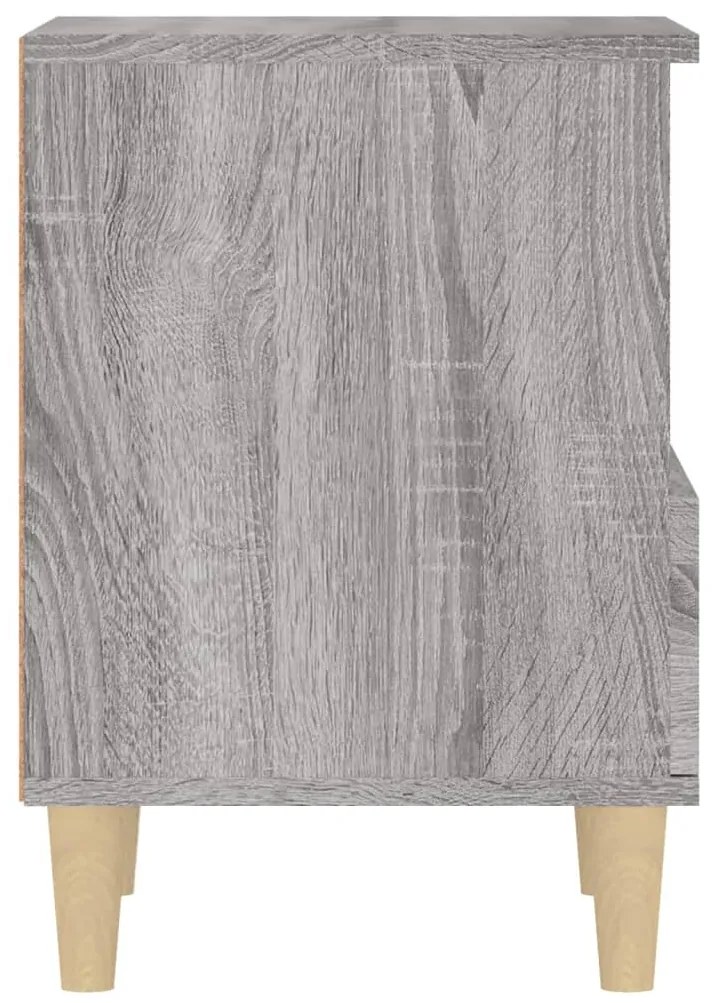 Mesa de cabeceira 40x35x50 cm cinzento sonoma