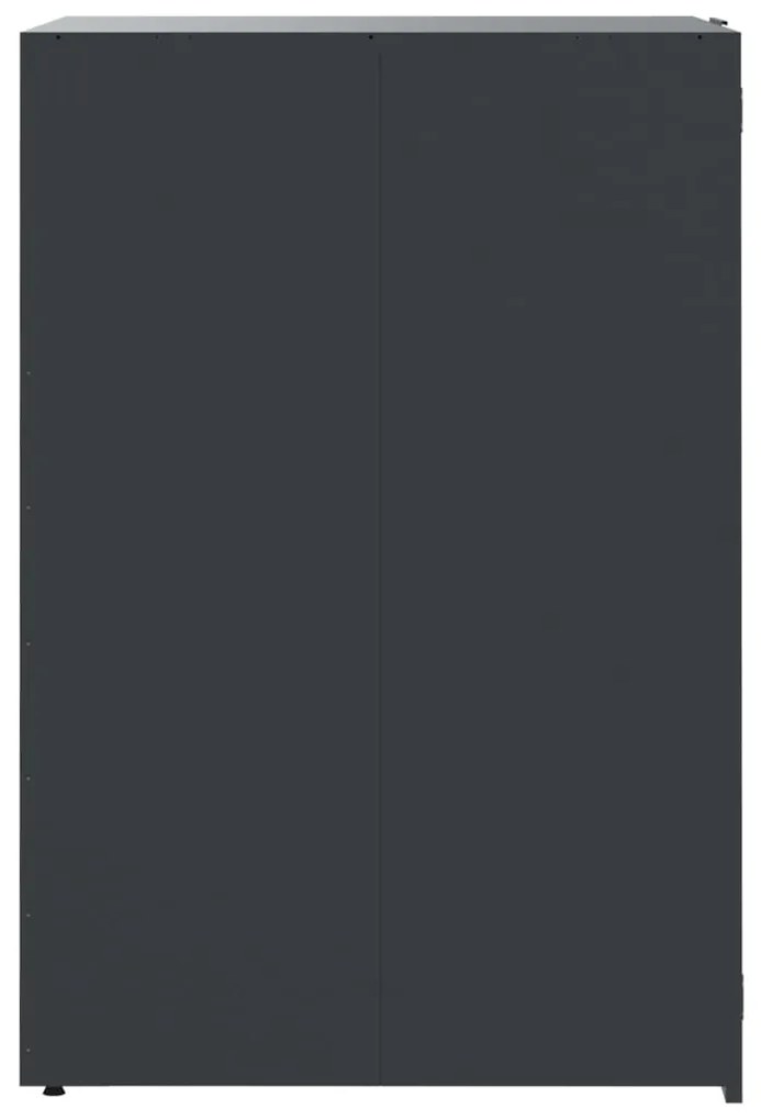 Abrigo para 5 caixotes do lixo 345x79x117 cm aço antracite