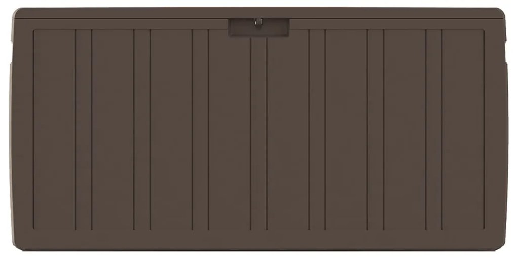 Caixa para almofadões 117x45,5x57,5 cm 270 L castanho