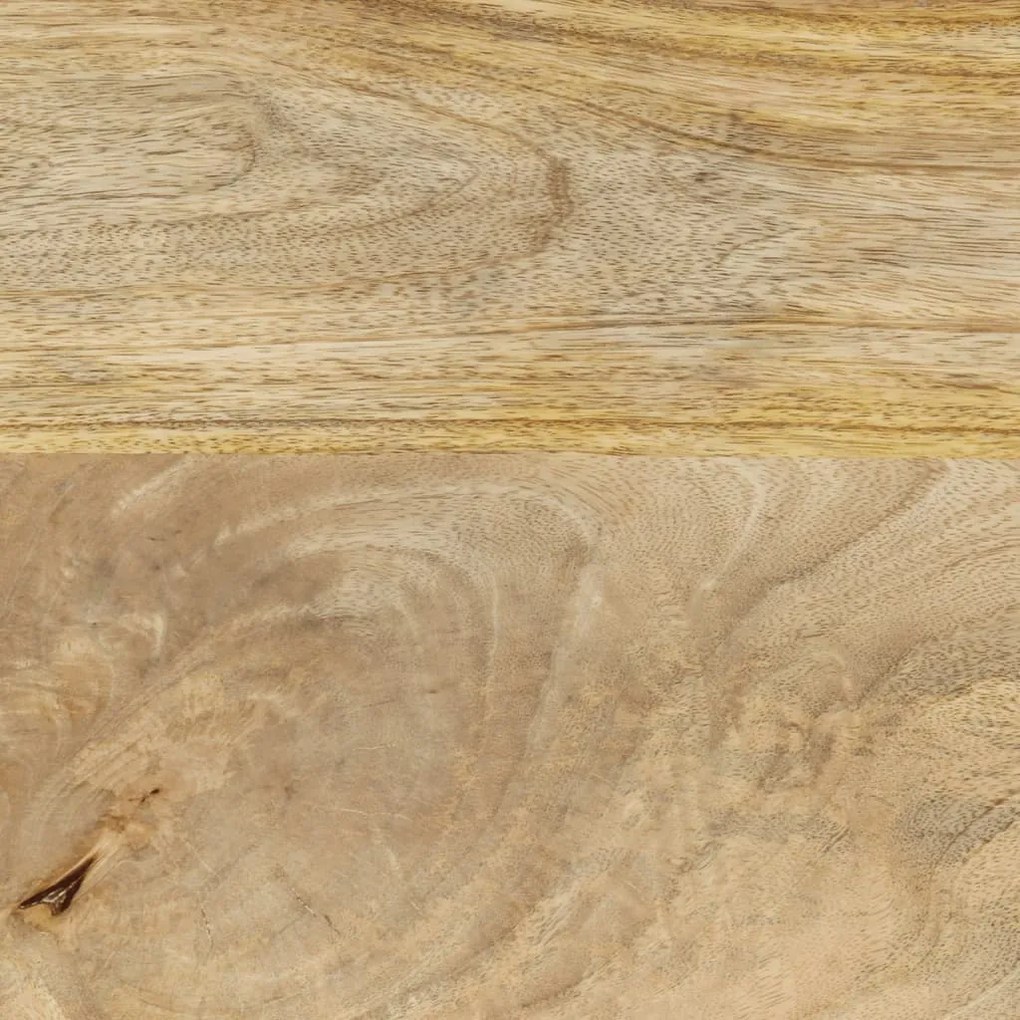 Mesa consola 110x30x75cm madeira de mangueira maciça branqueada
