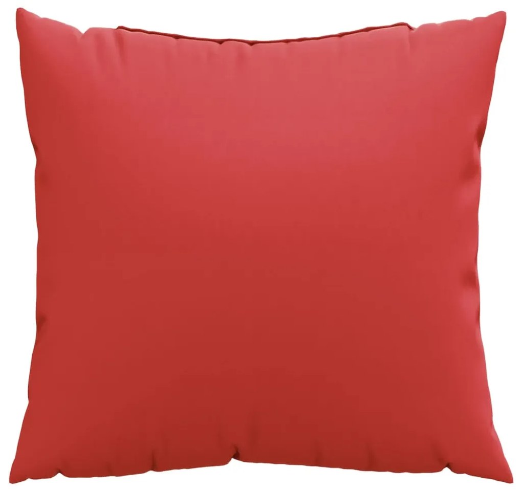 Almofadas de sofá 4 pcs 50x50 cm tecido vermelho