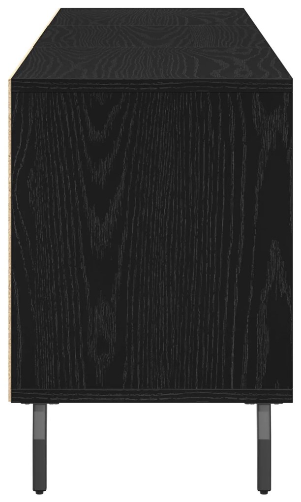 Cabide de TV vidaXL Carvalho Preto 150x30x44,5 cm Madeira de Engenhari