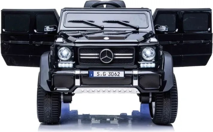 Carro elétrico para crianças Mercedes-Maybach G650, 12V, pneus em borracha, assento em pele sintética Preto