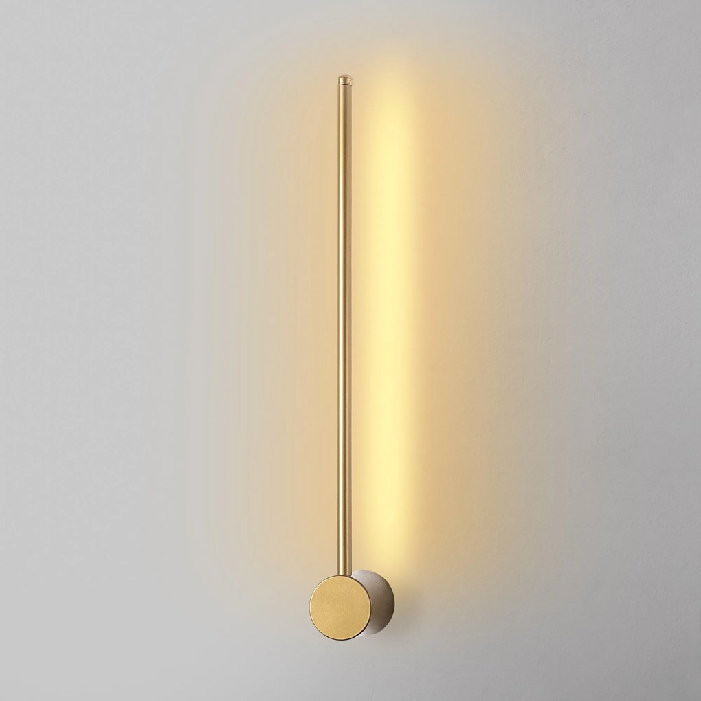 Candeeiro de Parede Sword - Dourado - 62cm x 10cm x 7cm