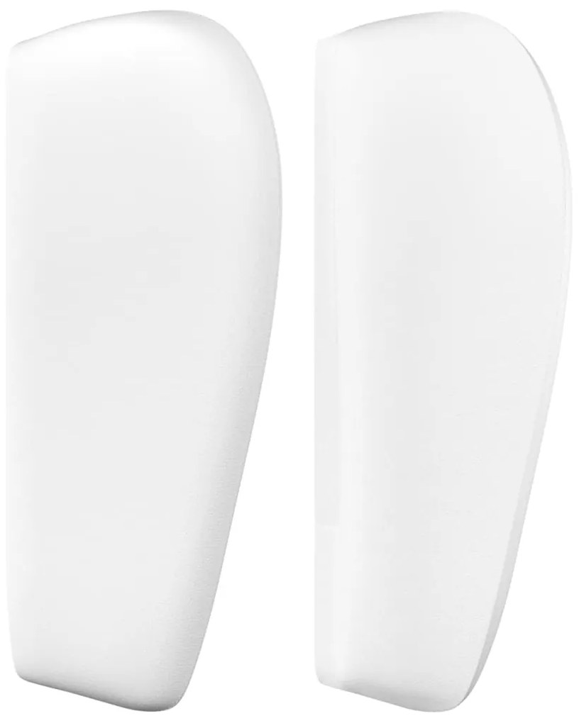 Cabeceira cama c/ abas couro artificial 103x23x78/88 cm branco