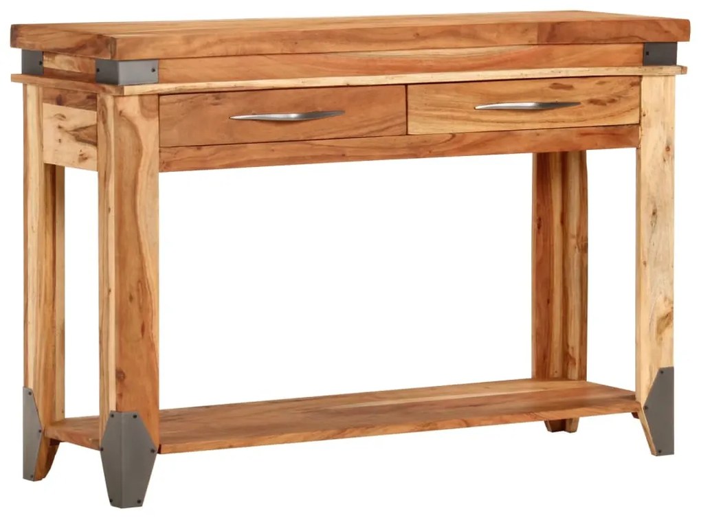 Mesa consola 110x34x74 cm madeira de acácia maciça