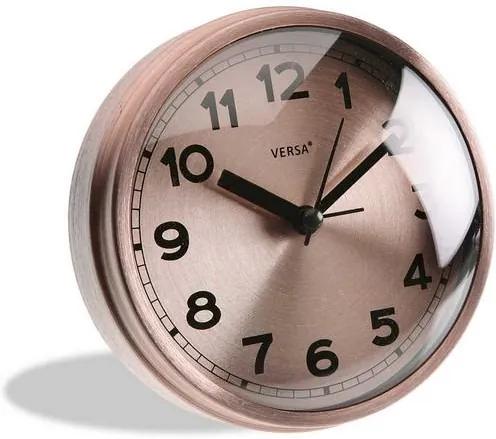 Relógio-Despertador Alumínio (4,3 x 11 x 11 cm)