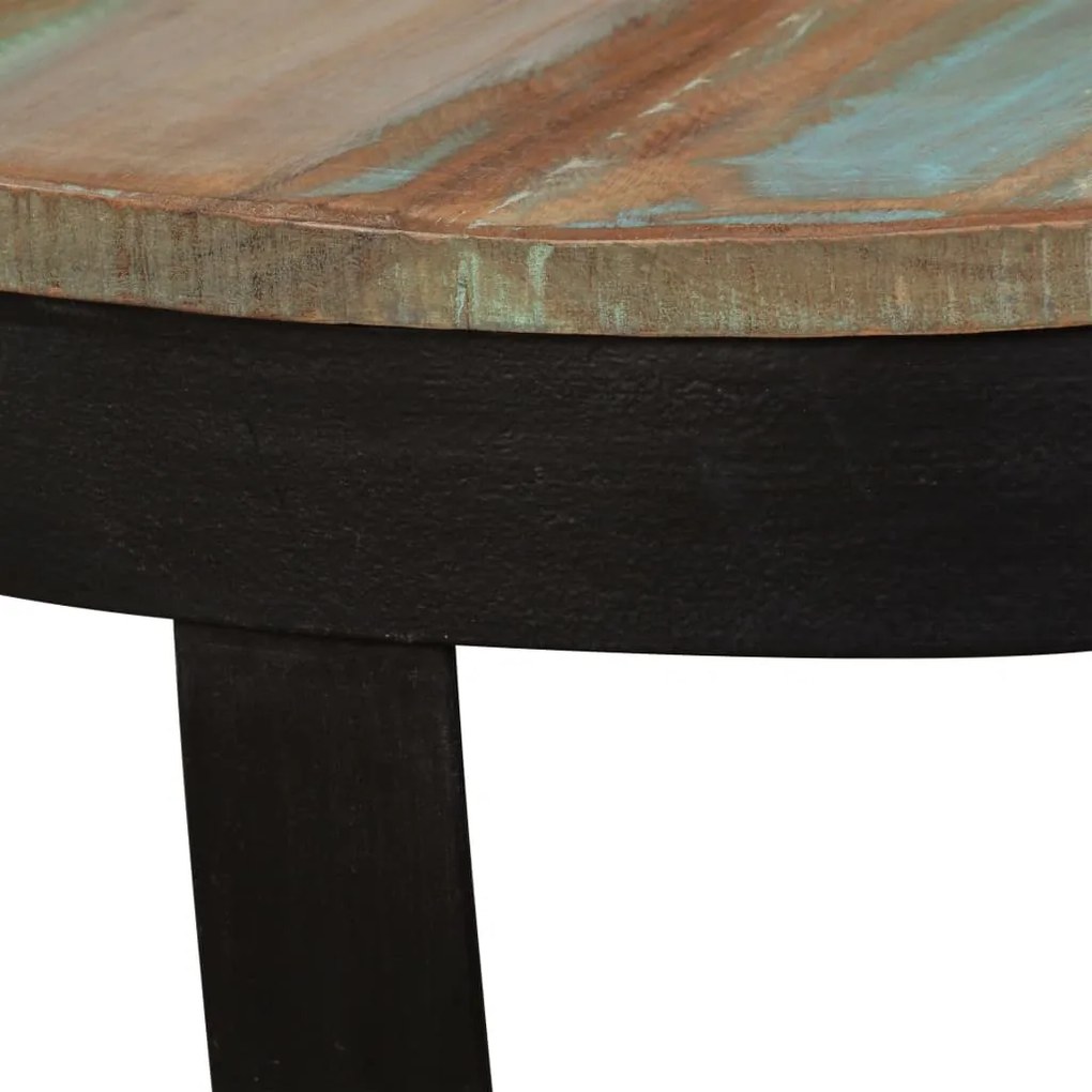 Mesa de centro madeira reciclada maciça 60x40 cm
