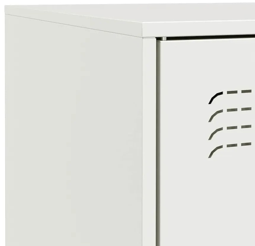 Aparador 67x39x83 cm aço branco
