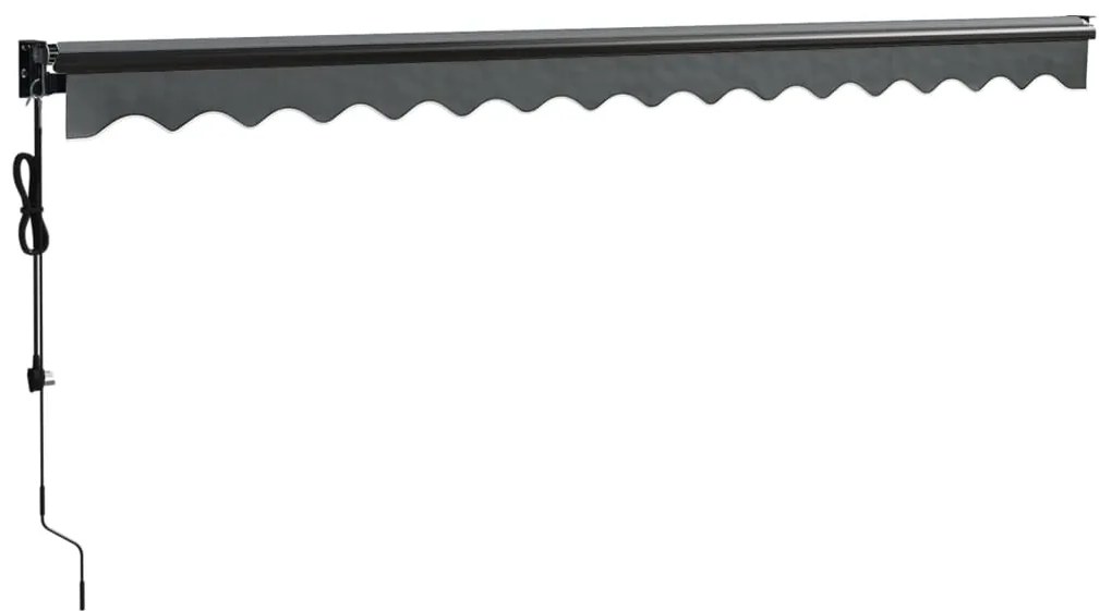 Toldo retrátil automático 4,5x3 m antracite