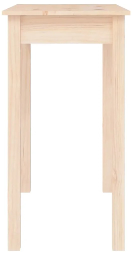 Mesa consola 80x40x75 cm madeira de pinho maciça