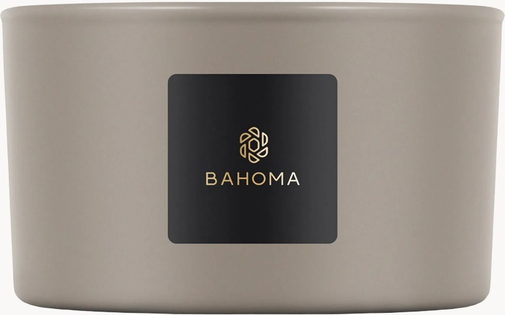 Vela perfumada de três pavios artesanal Sand (madeiras âmbar, camomila)