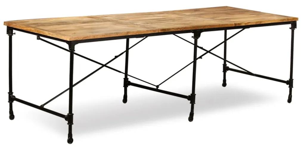 Mesa de jantar madeira de mangueira maciça 240 cm
