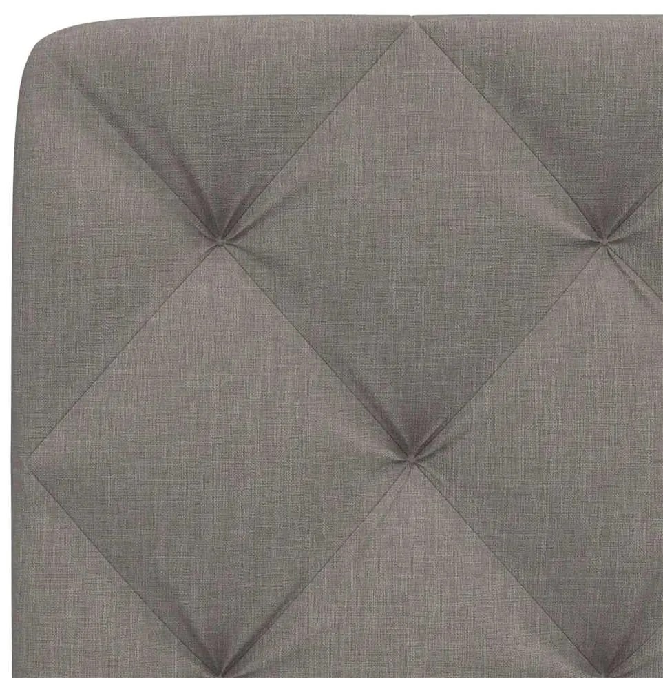 Almofadão de cabeceira 140 cm tecido cinzento-acastanhado