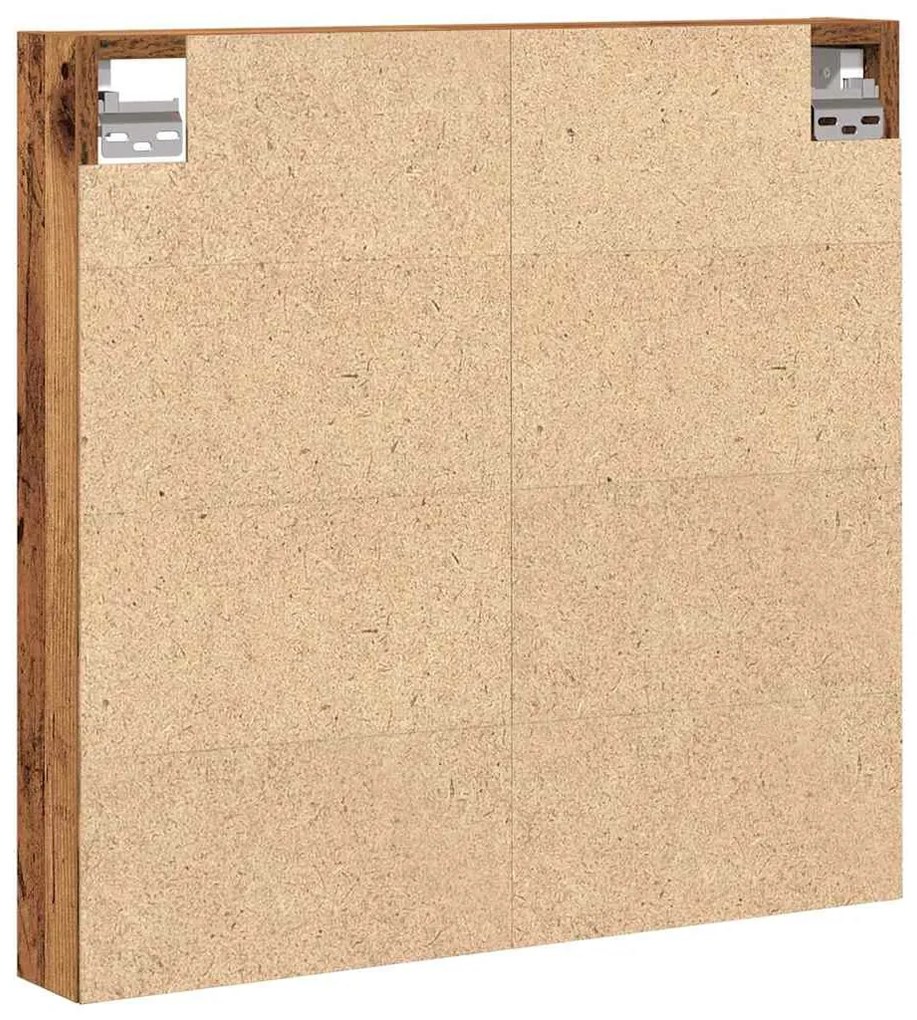 Armário Vitrine vidaXL Madeira Velha 60x8,5x58 cm Madeira Ingenharia