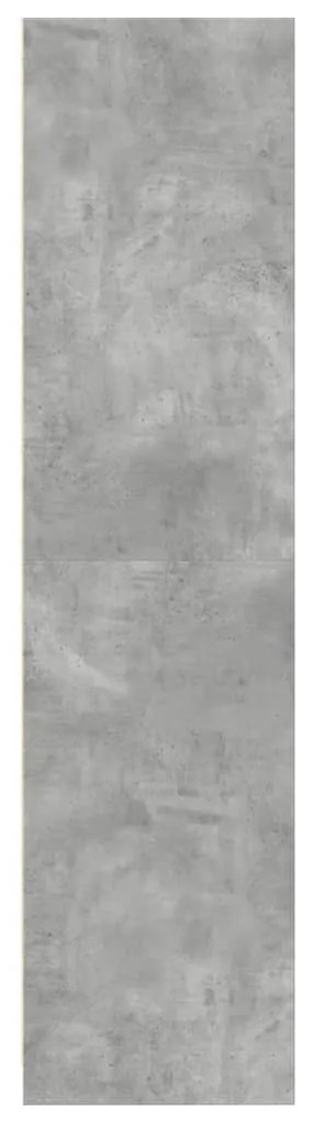 Roupeiro 50x50x200 cm contraplacado cinzento cimento