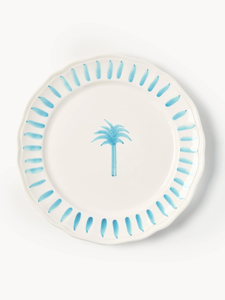 Prato marcador pintado à mão The Palms
