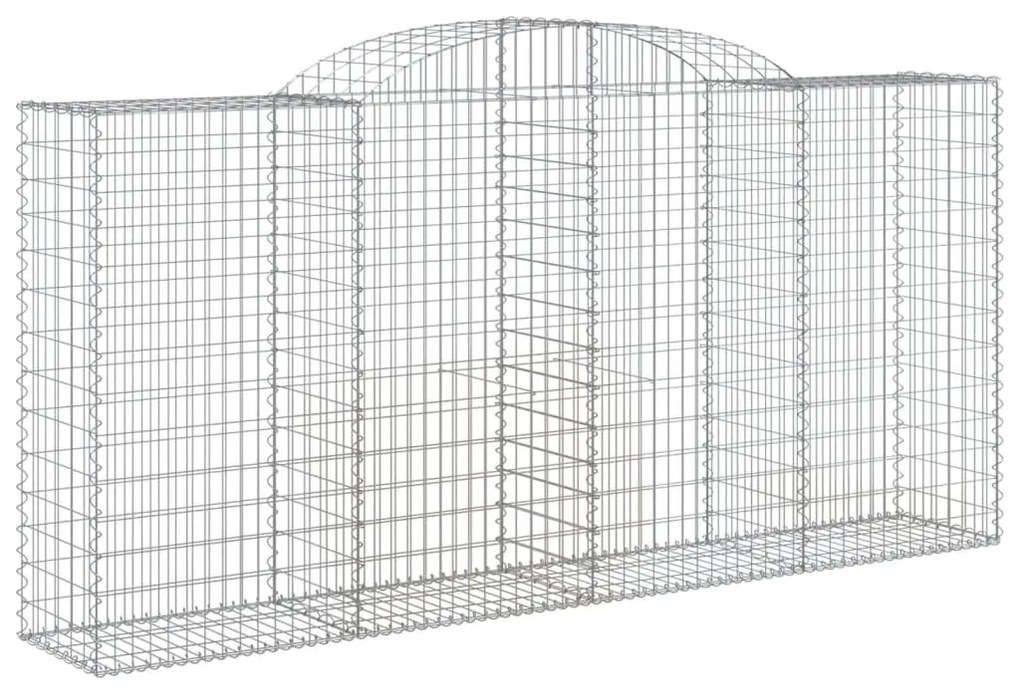 Cestos gabião arqueados 7pcs 300x50x140/160cm ferro galvanizado