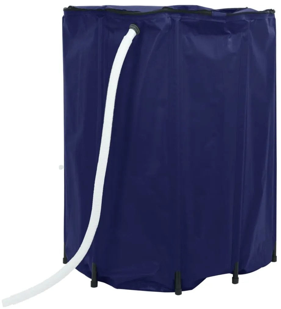 Depósito de água dobrável com torneira 1350 L PVC