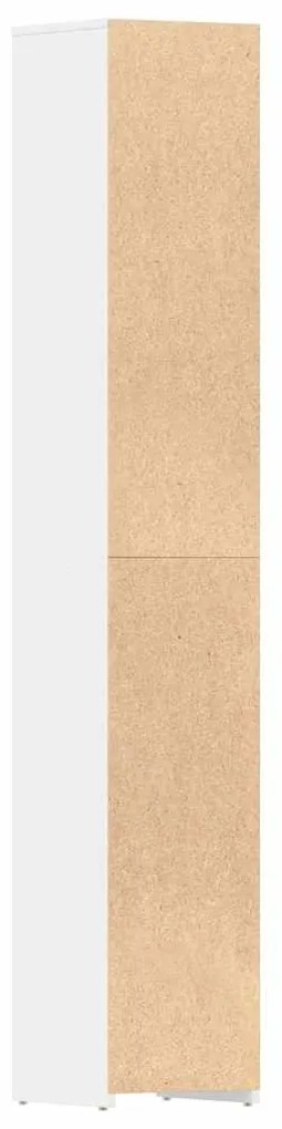 Armário casa de banho derivados de madeira branco brilhante