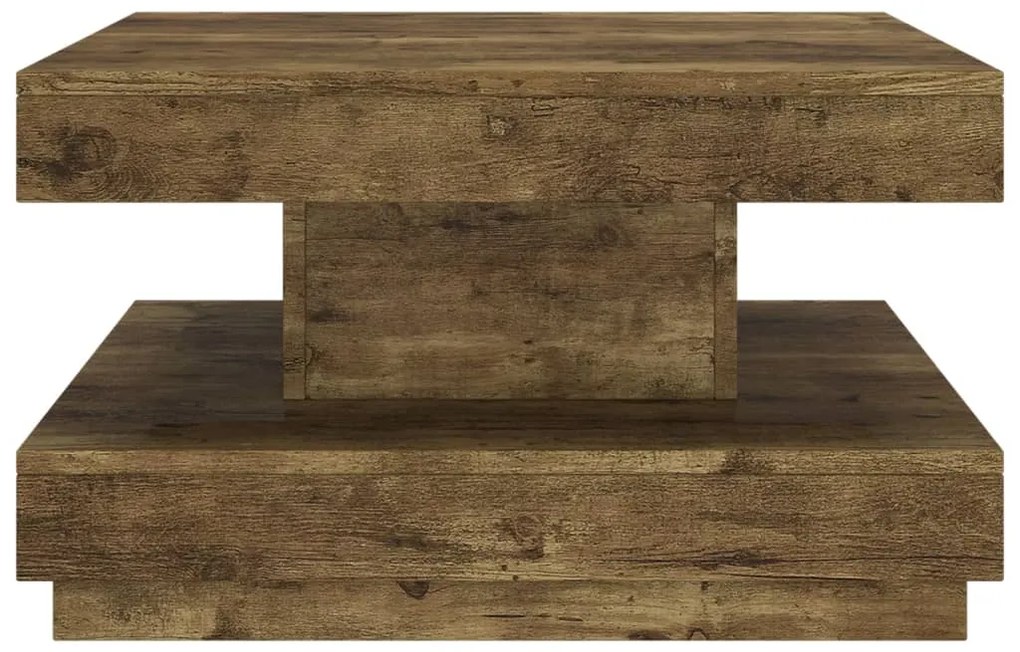 Mesa de centro 60x60x35 cm MDF castanho-escuro