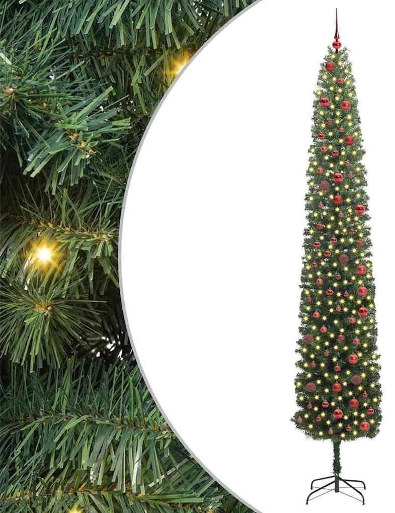 vidaXL Árvore de Natal Artificial Verde 300 cm PVC e Aço e Plástico