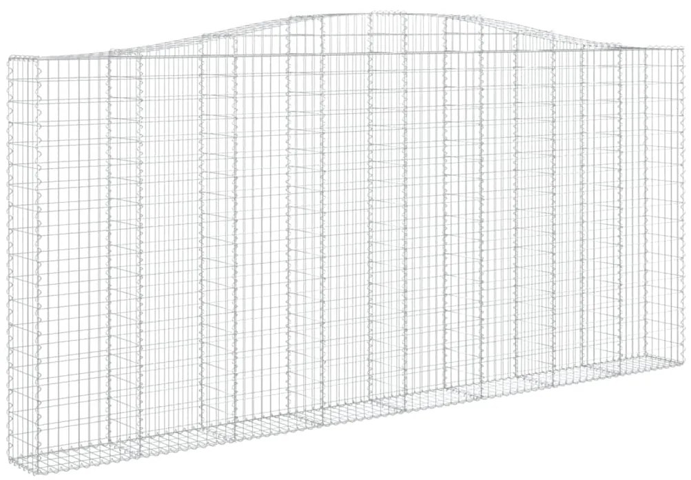 Cestos gabião arqueados 6pcs 400x30x180/200cm ferro galvanizado