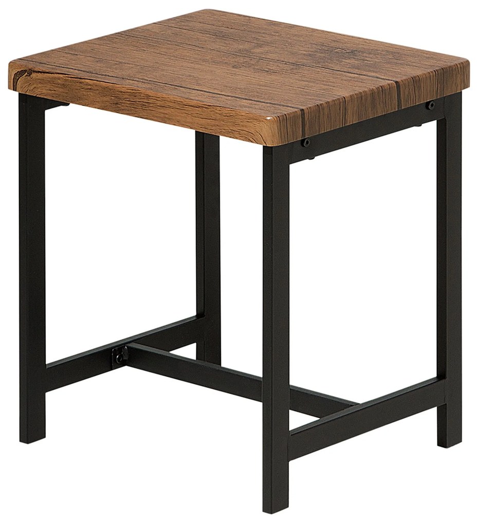 Conjunto de refeição 4 lugares castanho e preto ARLINGTON Beliani