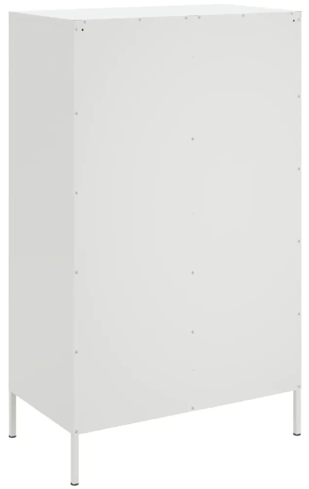 Aparador alto 68x39x113 cm aço branco