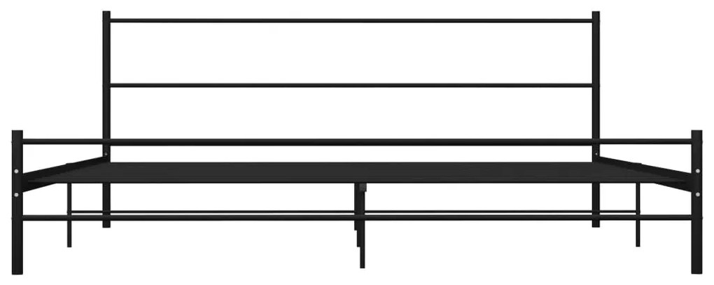 Estrutura de cama 200x200 cm metal preto